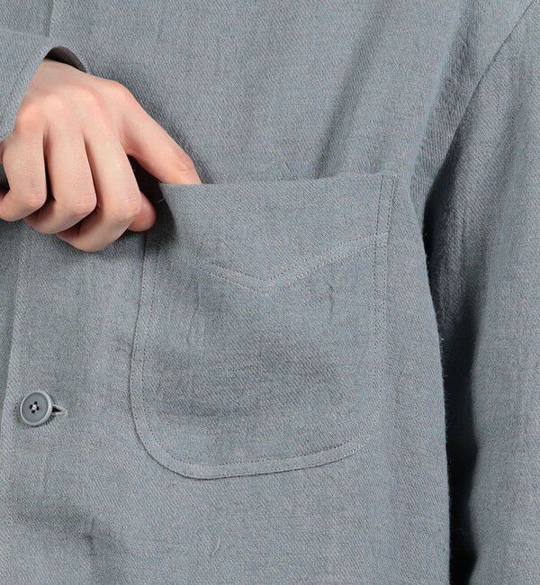 TOMORROWLAND BUYING WEAR「Salvatore Piccolo リネンウール シャツブルゾン」|ブルゾン・スタジャン|