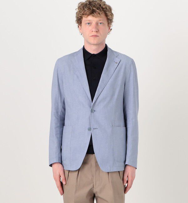 TOMORROWLAND MENS「【別注】TAGLIATORE G-LIGHT コットンリネン シングルブレステッド 2Bジャケット」|テーラードジャケット|