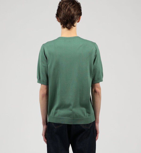 TOMORROWLAND MENS「TOMORROWLAND tricot シルクコットン クルーネック半袖ニット SESIA」|ニット・セーター|