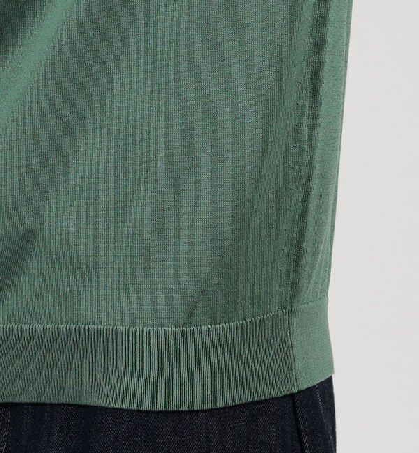 TOMORROWLAND MENS「TOMORROWLAND tricot シルクコットン クルーネック半袖ニット SESIA」|ニット・セーター|