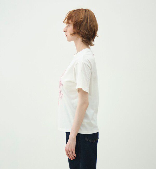 MACPHEE「ボタニカルエンブロイダリー Tシャツ」|Tシャツ・カットソー|