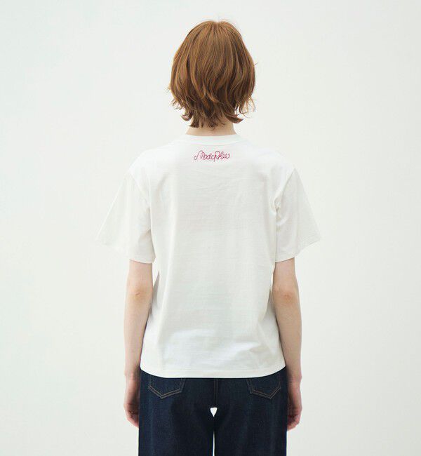 MACPHEE「ボタニカルエンブロイダリー Tシャツ」|Tシャツ・カットソー|