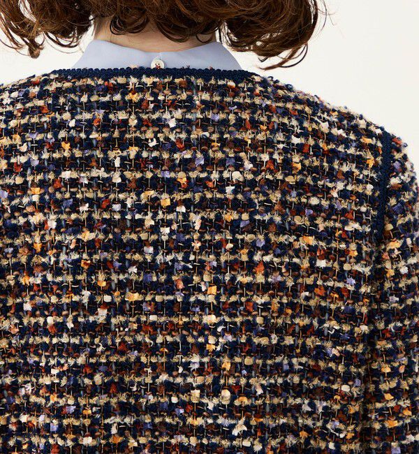 Ballsey「【WEB先行予約】ヘアリーヤーンツイード クルーネックジャケット」|ノーカラージャケット|