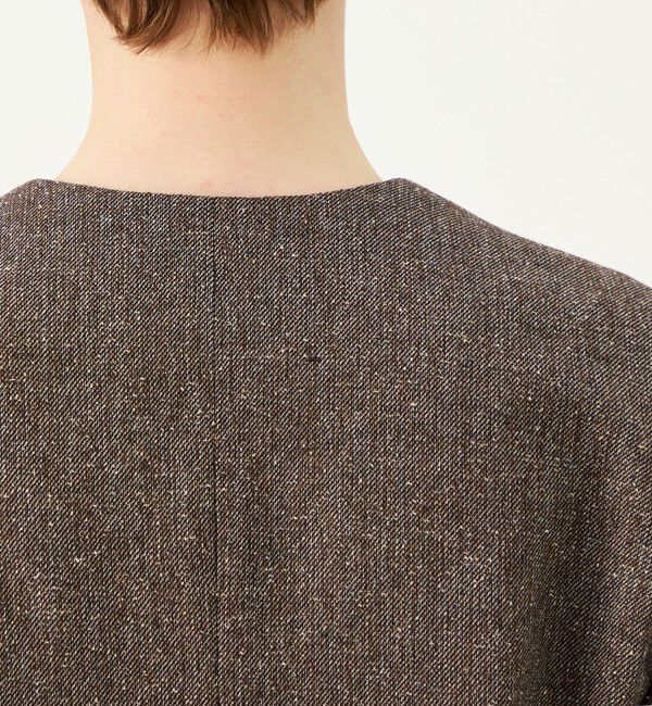 Ballsey「【WEB先行予約】ネップカルゼ ディープVネックジャケット」|ノーカラージャケット|