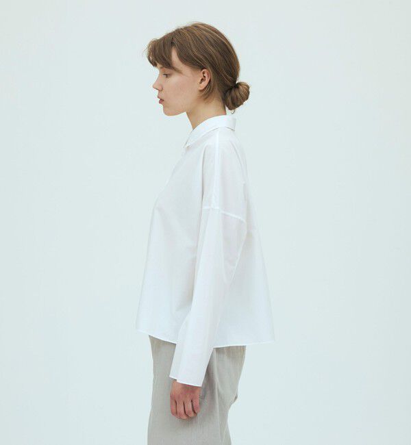 GALERIE VIE「コットンタイプライター ワイドバランスシャツ」|シャツ・ブラウス|