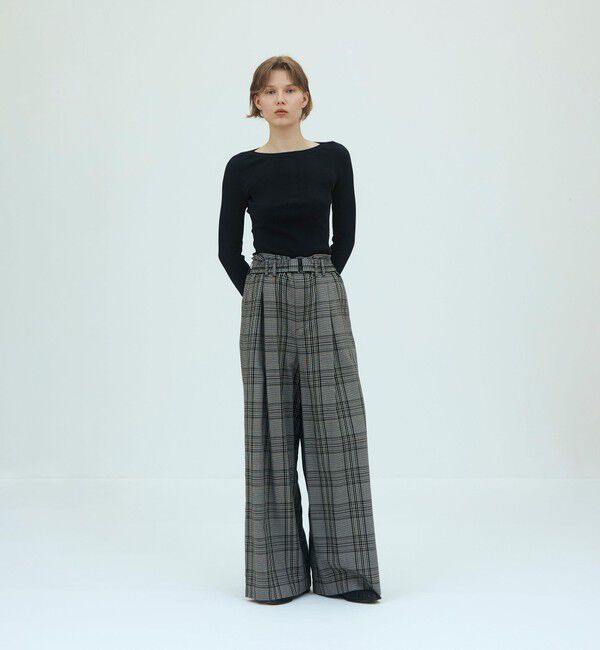 GALERIE VIE「コットンランダムリブ ボートネックプルオーバー」|Tシャツ・カットソー|