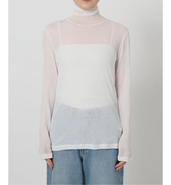 IENA LA BOUCLE「《追加》IENA LA BOUCLE水撚りガスフライスタートルプルオーバー」|Tシャツ・カットソー|ホワイト