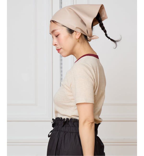 IENA LA BOUCLE「IENA LA BOUCLE コットンリブハーフスリーブカットソー」|Tシャツ・カットソー|
