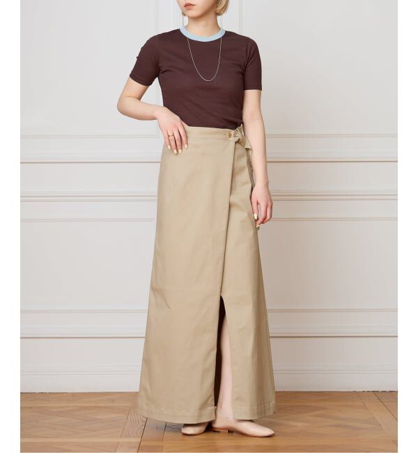 IENA LA BOUCLE「IENA LA BOUCLE コットンリブハーフスリーブカットソー」|Tシャツ・カットソー|