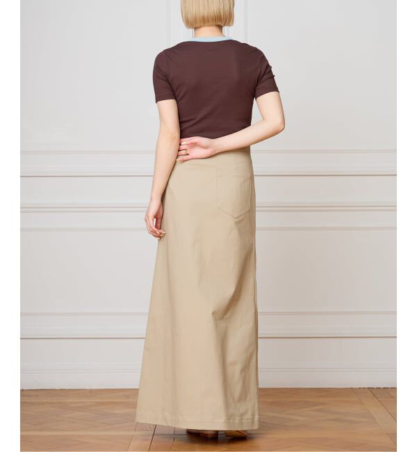 IENA LA BOUCLE「IENA LA BOUCLE コットンリブハーフスリーブカットソー」|Tシャツ・カットソー|