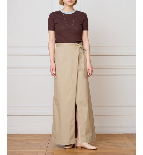 IENA LA BOUCLE「IENA LA BOUCLE コットンリブハーフスリーブカットソー」|Tシャツ・カットソー|