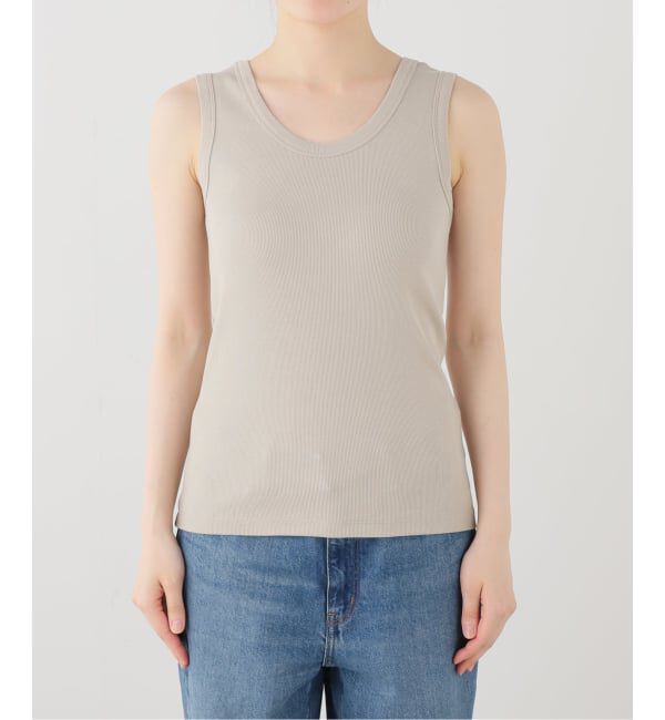 IENA「《追加/UVカット》テレコストレッチフレンチノースリーブ」|Tシャツ・カットソー|