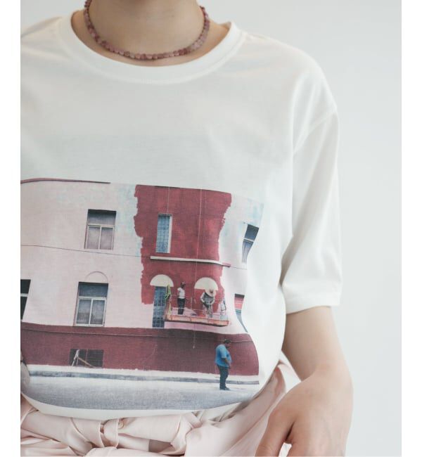 IENA LA BOUCLE「babaco ババコ La BOUCLE別注 photo tee」|Tシャツ・カットソー|