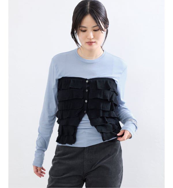 IENA「BLACK シアーロングTシャツ」|Tシャツ・カットソー|