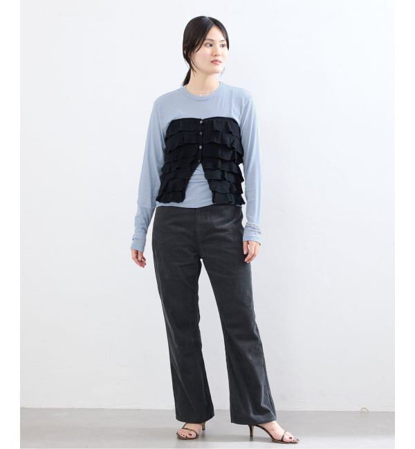 IENA「BLACK シアーロングTシャツ」|Tシャツ・カットソー|