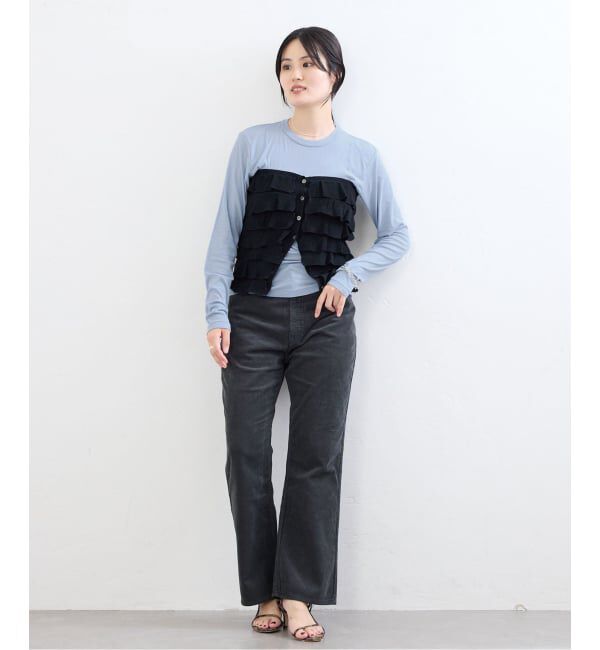 IENA「BLACK シアーロングTシャツ」|Tシャツ・カットソー|
