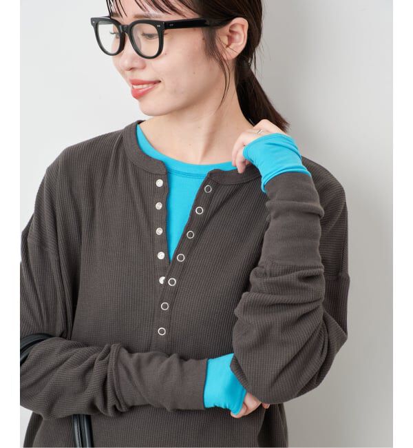 SLOBE IENA「《予約》グッドフィールフライスクルーTEE」|Tシャツ・カットソー|サックスブルー