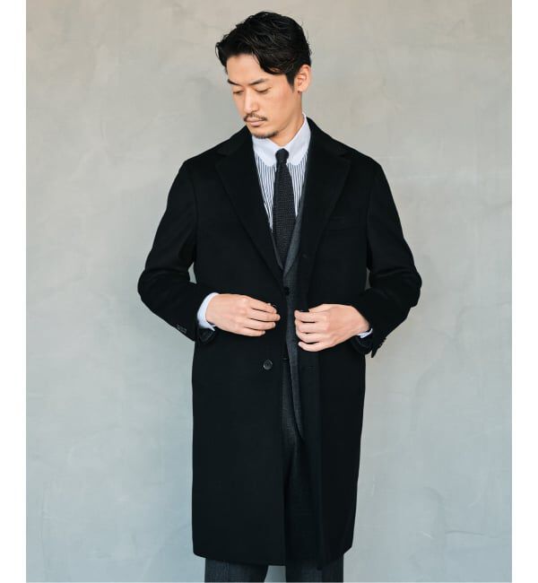 EDIFICE「SUPER 140&rsquo;s ウール / カシミヤ チェスターコート」|チェスターコート|