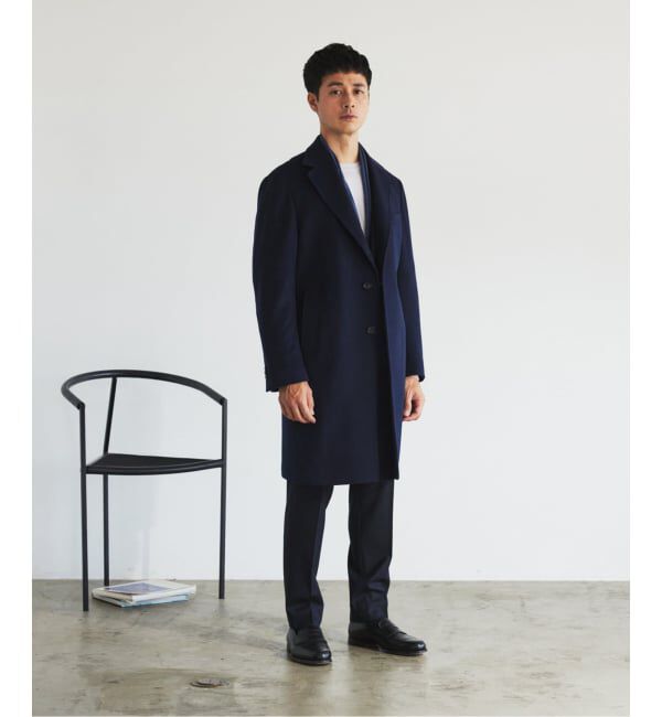 EDIFICE「SUPER 140&rsquo;s ウール / カシミヤ チェスターコート」|チェスターコート|