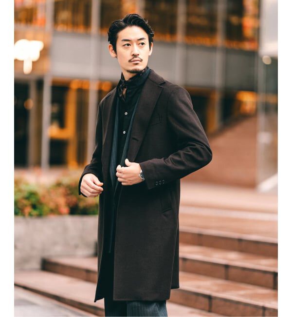 EDIFICE「《追加》SUPER 140&rsquo;s ウール / カシミヤ チェスターコート」|チェスターコート|