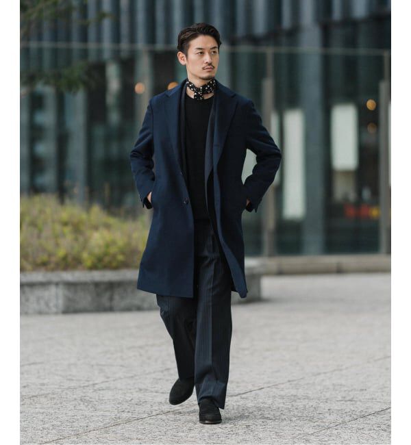 EDIFICE「《追加》SUPER 140&rsquo;s ウール / カシミヤ チェスターコート」|チェスターコート|