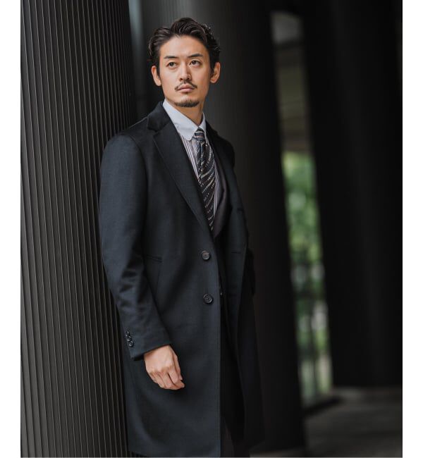 EDIFICE「《追加》SUPER 140&rsquo;s ウール / カシミヤ チェスターコート」|チェスターコート|