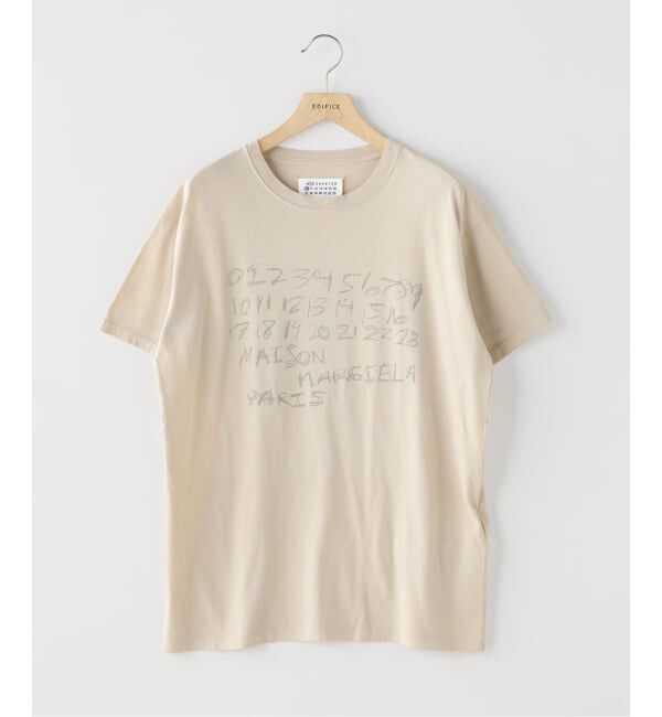 EDIFICE「MAISON MARGIELA(メゾン マルジェラ) Numbers Print T-shirt」|Tシャツ・カットソー|ホワイト