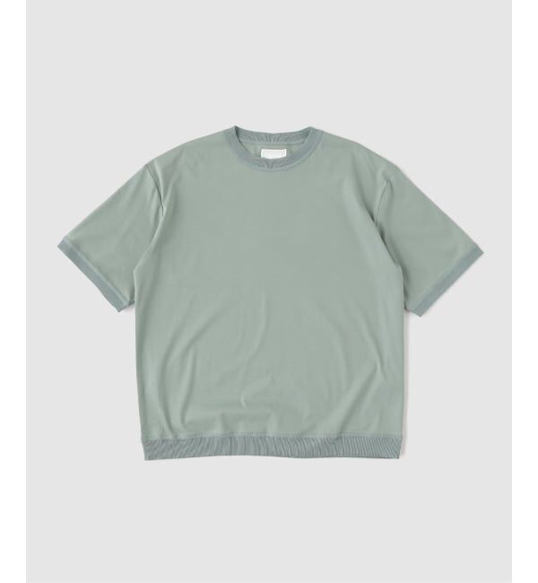 EDIFICE「《EDIFICE by PIPPIOLINO》コットン ジャージー クルーネック」|Tシャツ・カットソー|グリーン B