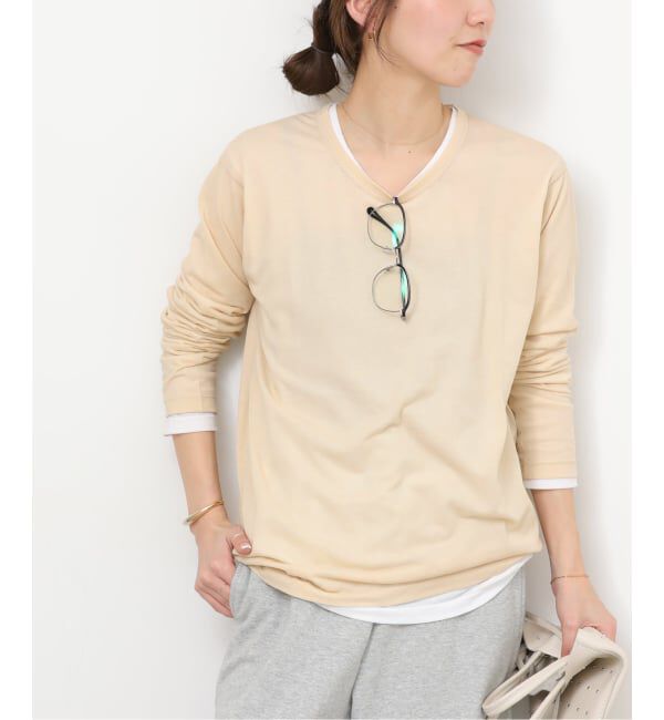 JOURNAL STANDARD relume「《追加》シアークルーネックロングTシャツ」|Tシャツ・カットソー|