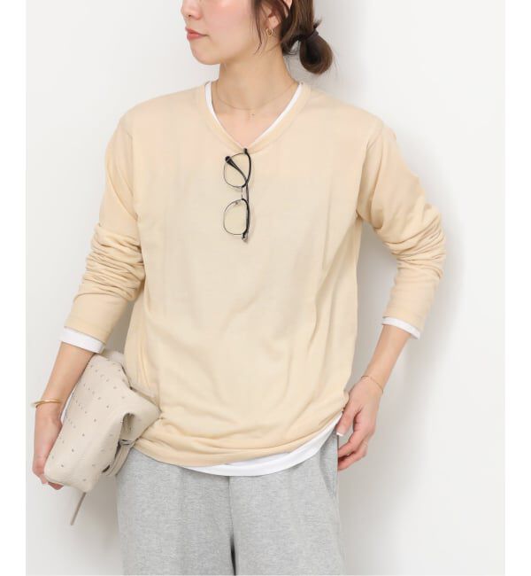 JOURNAL STANDARD relume「《追加》シアークルーネックロングTシャツ」|Tシャツ・カットソー|