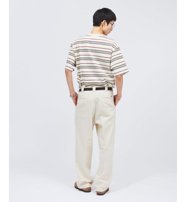JOURNAL STANDARD「LACOSTE / ラコステ 別注 マルチ ストライプ クルーネック Tシャツ」|Tシャツ・カットソー|