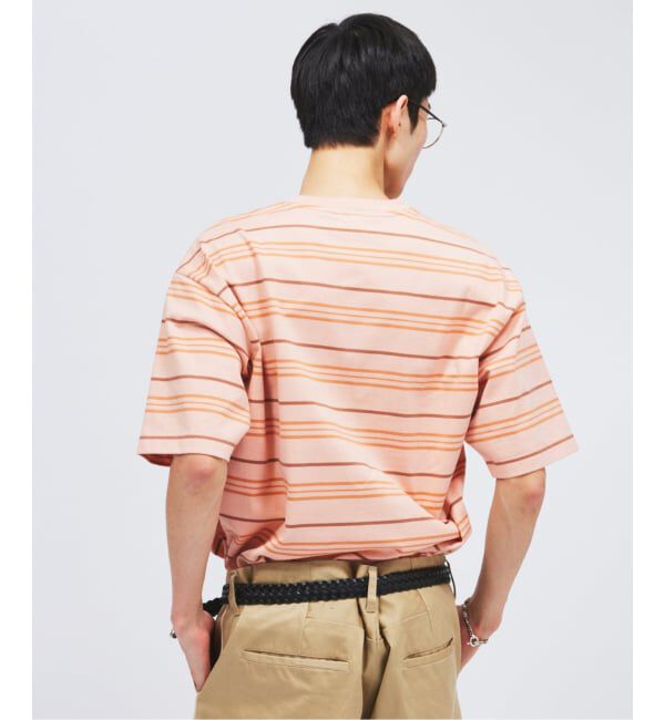 JOURNAL STANDARD「LACOSTE / ラコステ 別注 マルチ ストライプ クルーネック Tシャツ」|Tシャツ・カットソー|