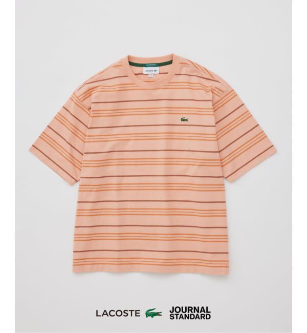 JOURNAL STANDARD「LACOSTE / ラコステ 別注 マルチ ストライプ クルーネック Tシャツ」|Tシャツ・カットソー|