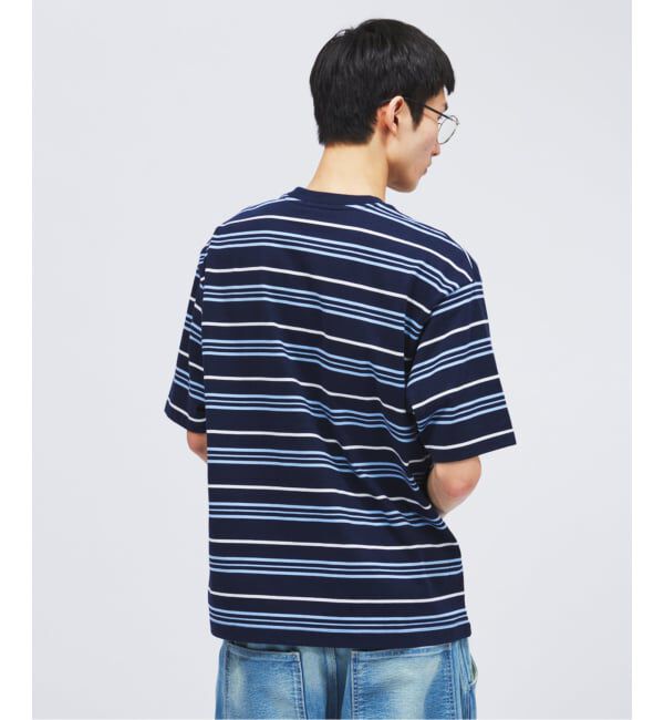 JOURNAL STANDARD「LACOSTE / ラコステ 別注 マルチ ストライプ クルーネック Tシャツ」|Tシャツ・カットソー|