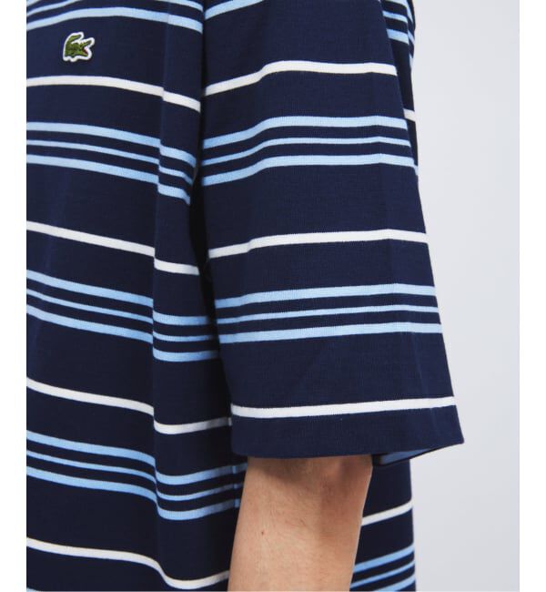 JOURNAL STANDARD「LACOSTE / ラコステ 別注 マルチ ストライプ クルーネック Tシャツ」|Tシャツ・カットソー|