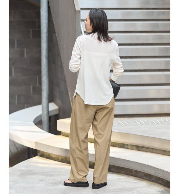 JOURNAL STANDARD「《追加2》【撥水/接触冷感/洗える/UVカット】リネンナイロンストレッチワイドパンツ」|その他|