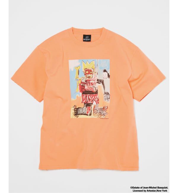 JOURNAL STANDARD「Jean-Michel Basquiat / ジャン＝ミシェル・バスキア プリントTシャツ」|Tシャツ・カットソー|ピンク A