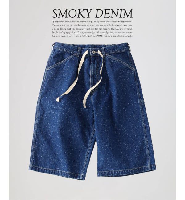 JOURNAL STANDARD relume「スモーキーデニム 11oz フェード ショーツ」|その他|ネイビー B