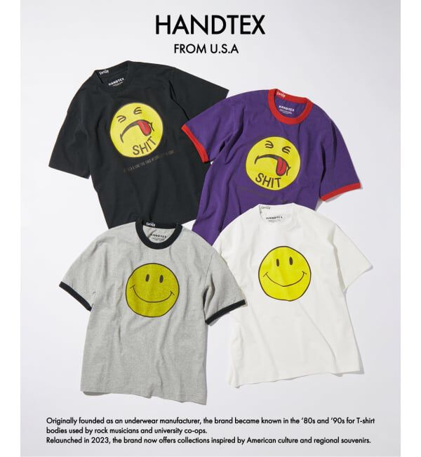 JOURNAL STANDARD「HANDTEX / ハンドテックス 別注 SMILE スマイル Tシャツ」|Tシャツ・カットソー|