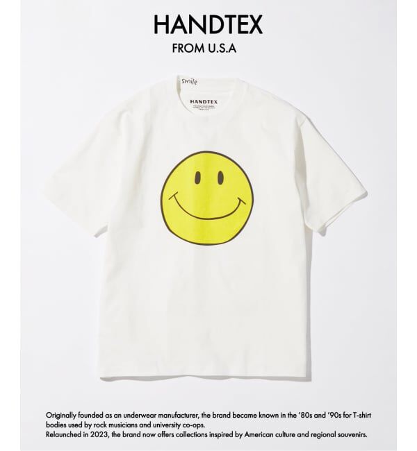 JOURNAL STANDARD「HANDTEX / ハンドテックス 別注 SMILE スマイル Tシャツ」|Tシャツ・カットソー|ホワイト