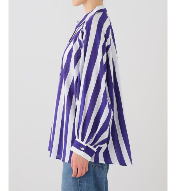 JOURNAL STANDARD「【Mii / ミイ】 BLOCK PRINTED MULTICOLOR STRIPE SHIR」|シャツ・ブラウス|