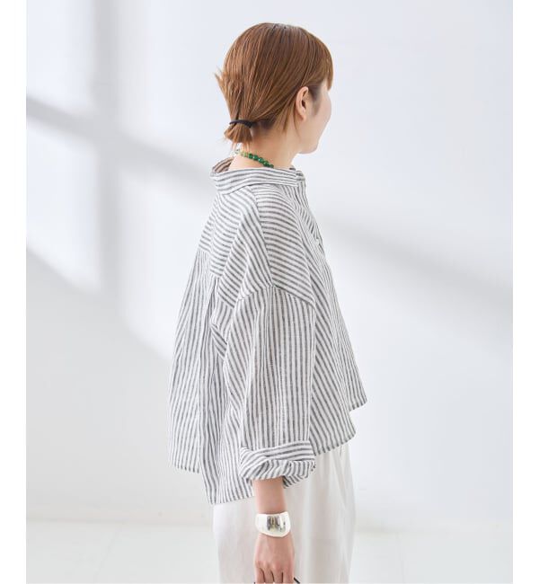 journal standard L'essage「ヨーロピアンフラックス ショートシャツ」|シャツ・ブラウス|