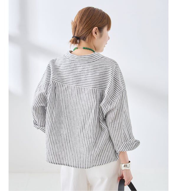 journal standard L'essage「ヨーロピアンフラックス ショートシャツ」|シャツ・ブラウス|