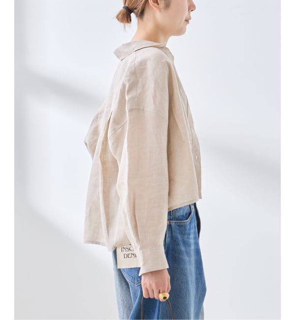 journal standard L'essage「ヨーロピアンフラックス ショートシャツ」|シャツ・ブラウス|