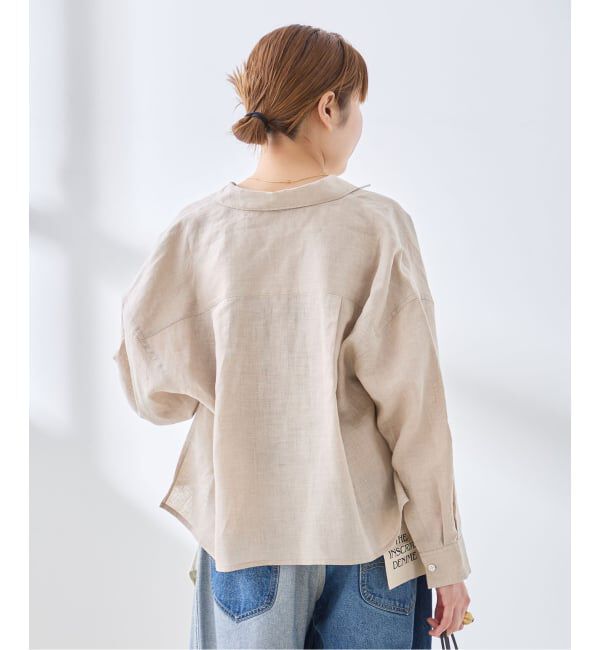 journal standard L'essage「ヨーロピアンフラックス ショートシャツ」|シャツ・ブラウス|