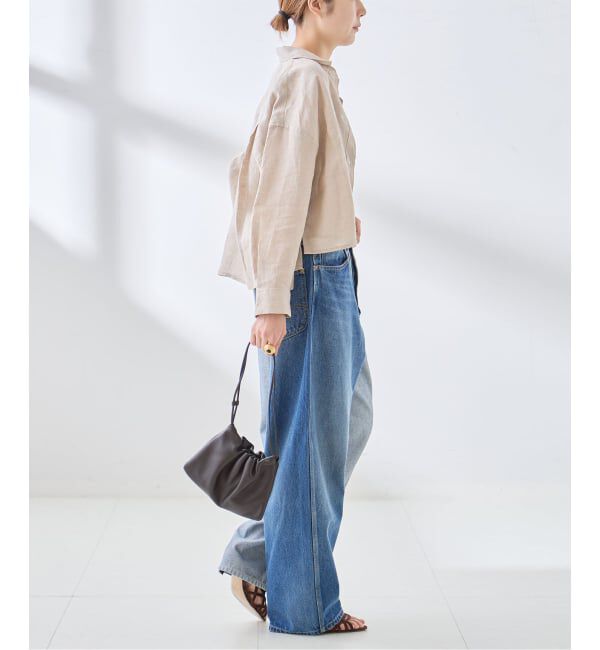 journal standard L'essage「ヨーロピアンフラックス ショートシャツ」|シャツ・ブラウス|
