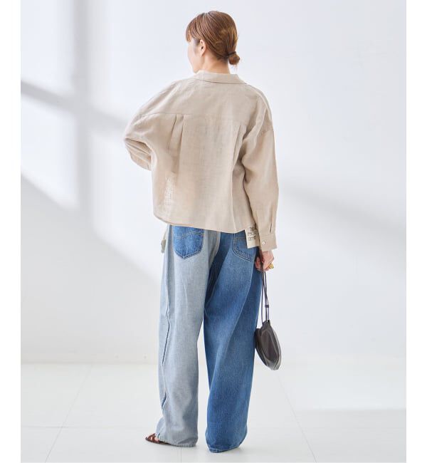 journal standard L'essage「ヨーロピアンフラックス ショートシャツ」|シャツ・ブラウス|