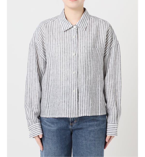 journal standard L'essage「ヨーロピアンフラックス ショートシャツ」|シャツ・ブラウス|