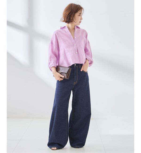 journal standard L'essage「ヨーロピアンフラックス ショートシャツ」|シャツ・ブラウス|