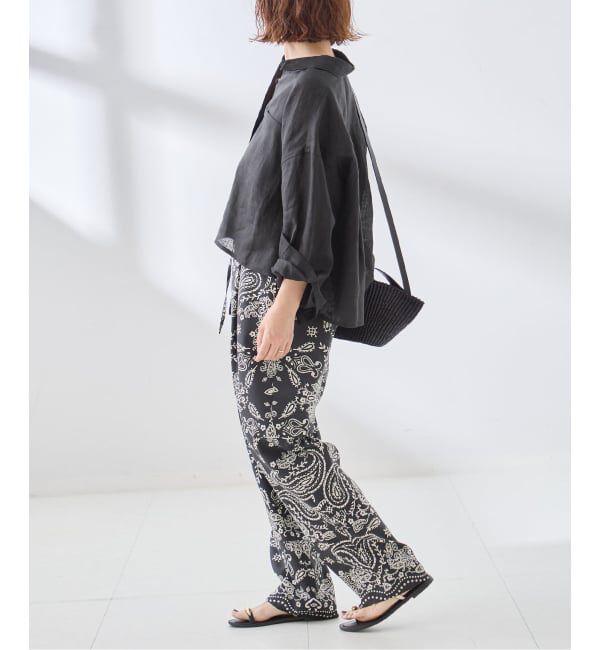 journal standard L'essage「ヨーロピアンフラックス ショートシャツ」|シャツ・ブラウス|